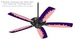 Ripped Colors Purple Pink - Ceiling Fan Skin Kit fits most 52 inch fans (FAN and BLADES SOLD SEPARATELY)