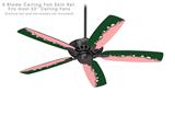 Ripped Colors Green Pink - Ceiling Fan Skin Kit fits most 52 inch fans (FAN and BLADES SOLD SEPARATELY)