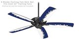 Ripped Colors Blue White - Ceiling Fan Skin Kit fits most 52 inch fans (FAN and BLADES SOLD SEPARATELY)