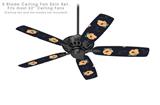 Poppy Orange Navy - Ceiling Fan Skin Kit fits most 52 inch fans (FAN and BLADES SOLD SEPARATELY)