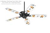 Poppy Orange - Ceiling Fan Skin Kit fits most 52 inch fans (FAN and BLADES SOLD SEPARATELY)