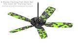 WraptorCamo Old School Camouflage Camo Lime Green - Ceiling Fan Skin Kit fits most 52 inch fans (FAN and BLADES SOLD SEPARATELY)