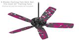 WraptorCamo Old School Camouflage Camo Fuschia Hot Pink - Ceiling Fan Skin Kit fits most 52 inch fans (FAN and BLADES SOLD SEPARATELY)