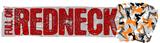 Full On Redneck Sexy Girl Silhouette Camo Orange Duct Tape Bumper Sticker 03