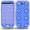 Gothic Punk Pattern Blue - Decal Style Skin (fits Samsung Galaxy S III S3)