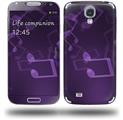 Bokeh Music Purple - Decal Style Skin (fits Samsung Galaxy S IV S4)